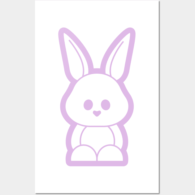 Bunny Icon Wall Art by ExtraMedium